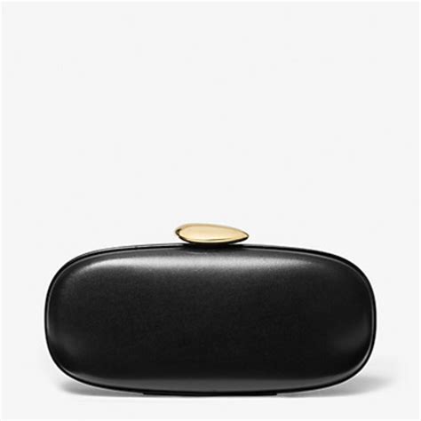 michael kors tina pearl grey|Tina Mini Leather Minaudière .